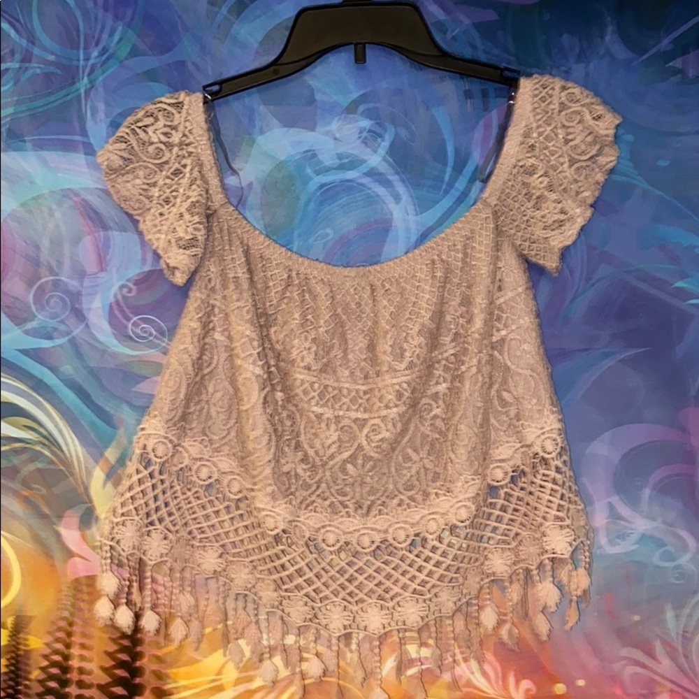 Off the shoulder crop top